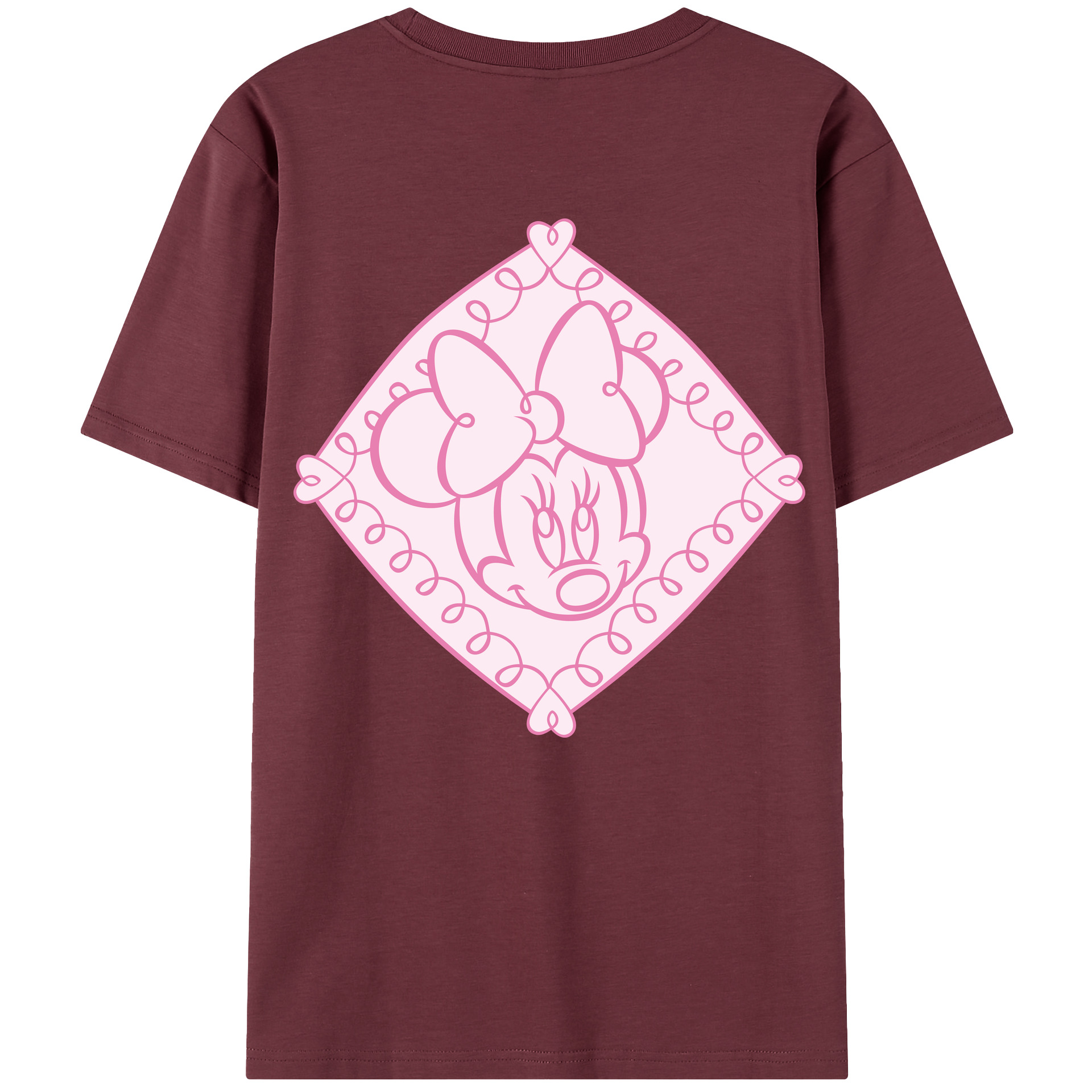 （画像用） ミッキーマウス Mickey Mouse 綿100％半袖Tシャツ（背面プリント）